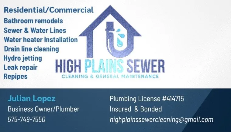 Slide of High Plains Sewer Cleaning & General Maintenance