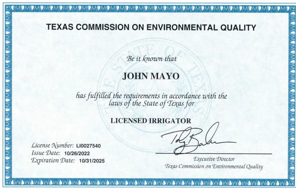 Slide of Hill Country Sprinkler & Backflow LLC