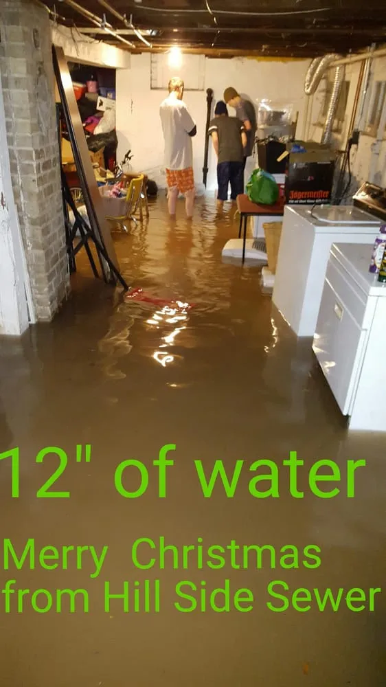 Slide of Hill Side Sewer & Drain