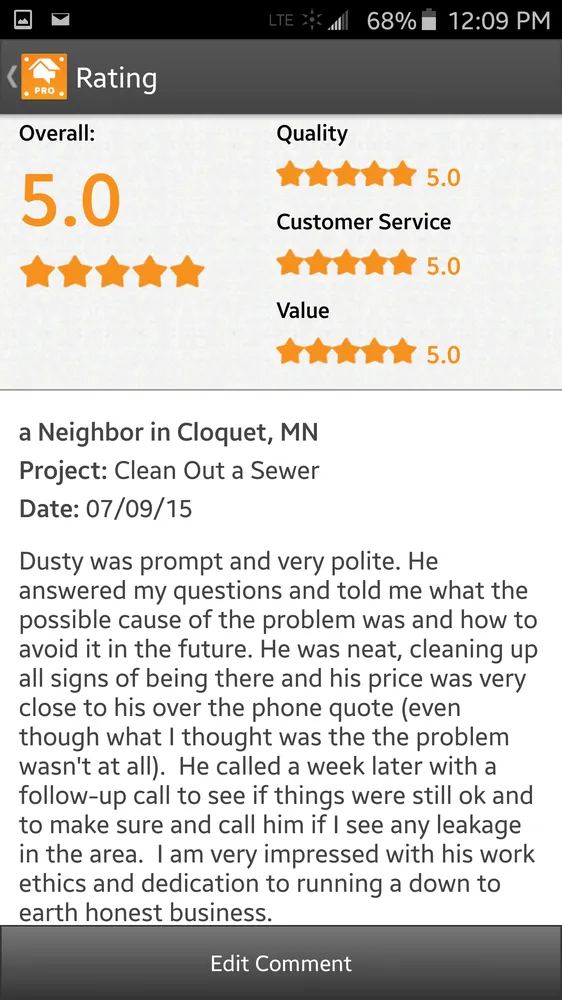 Slide of Hill Side Sewer & Drain