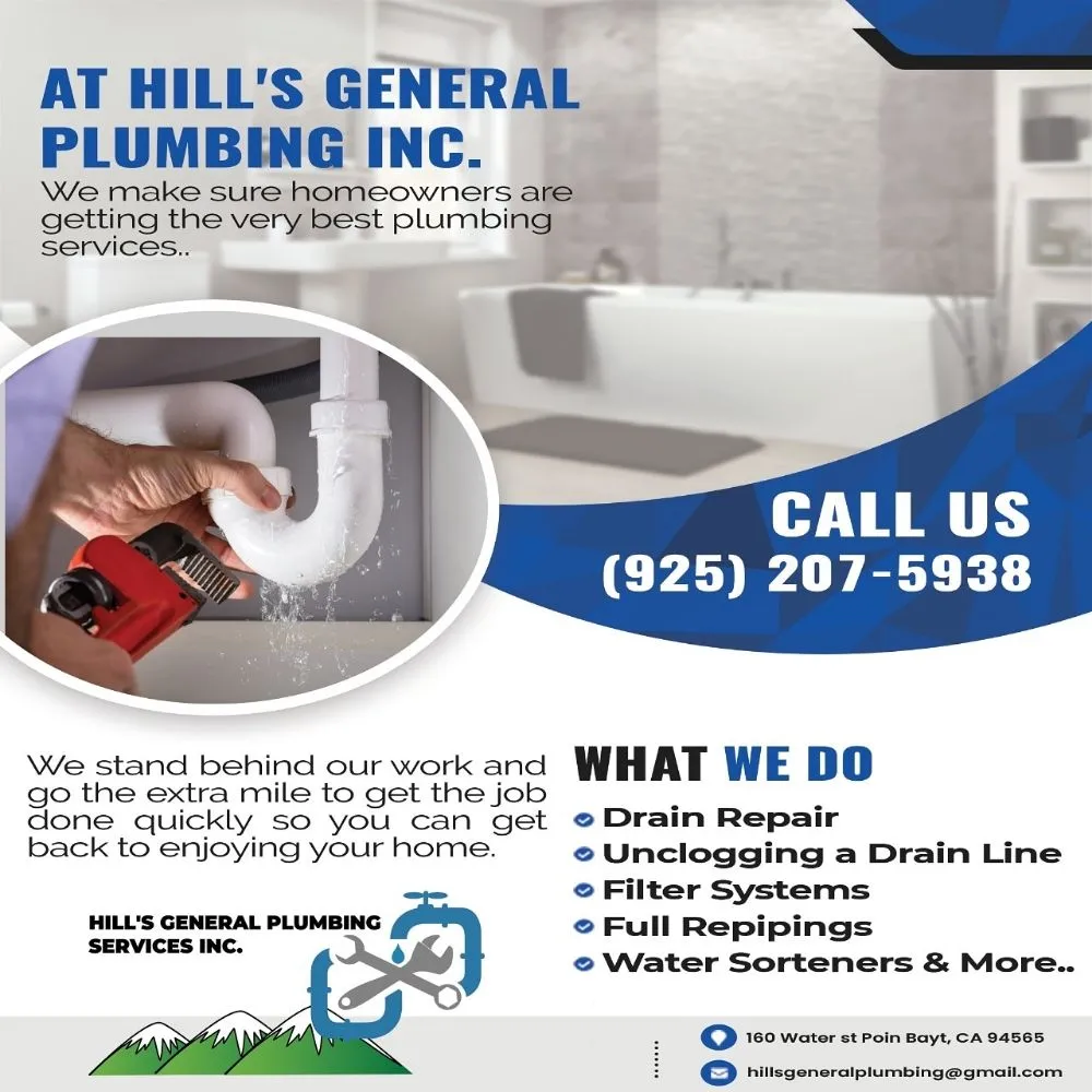 Slide of Hill's General Plumbing Services