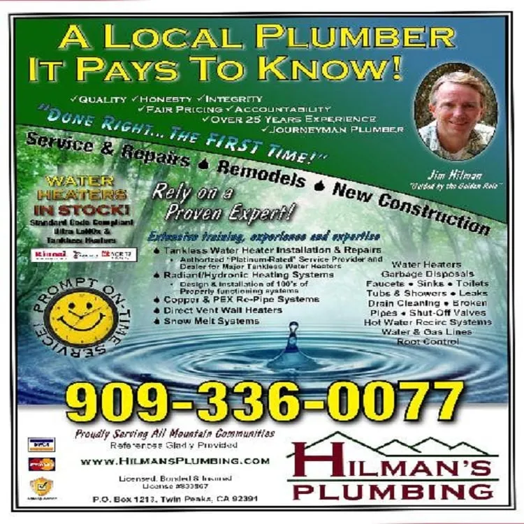 Slide of Hilman's Plumbing