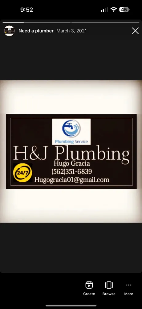 Slide of H&J plumbing