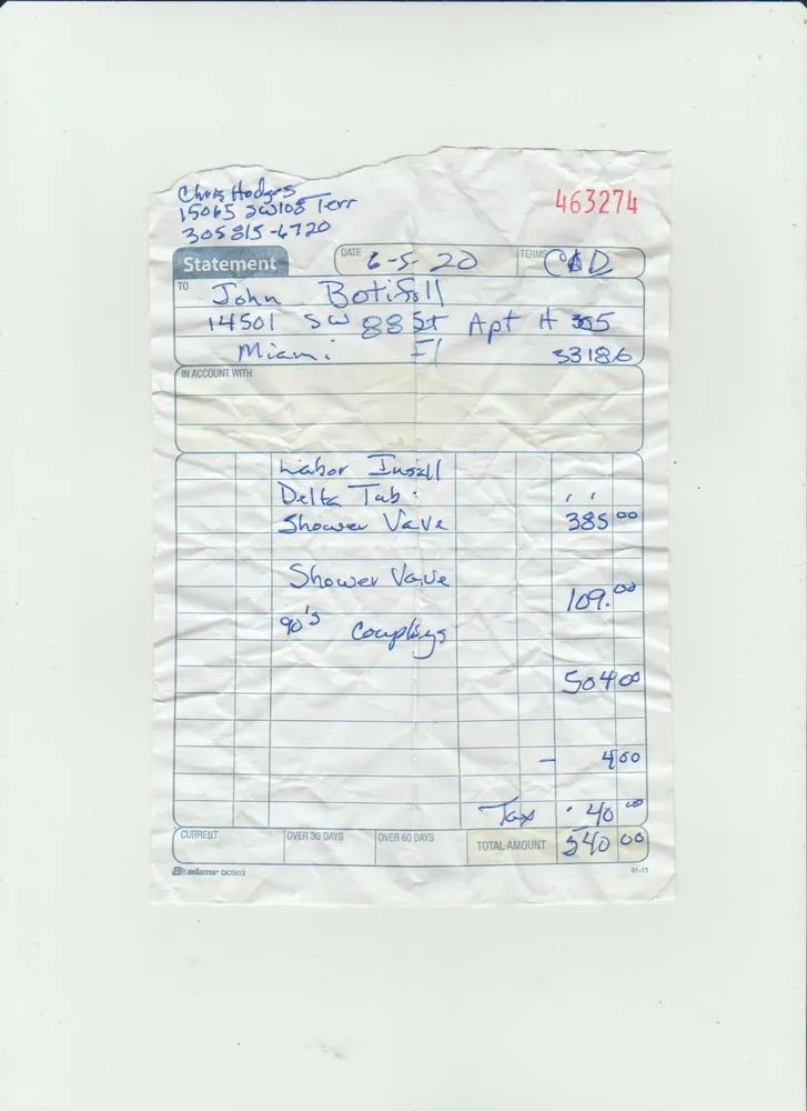 Slide of Hodges Plumbing