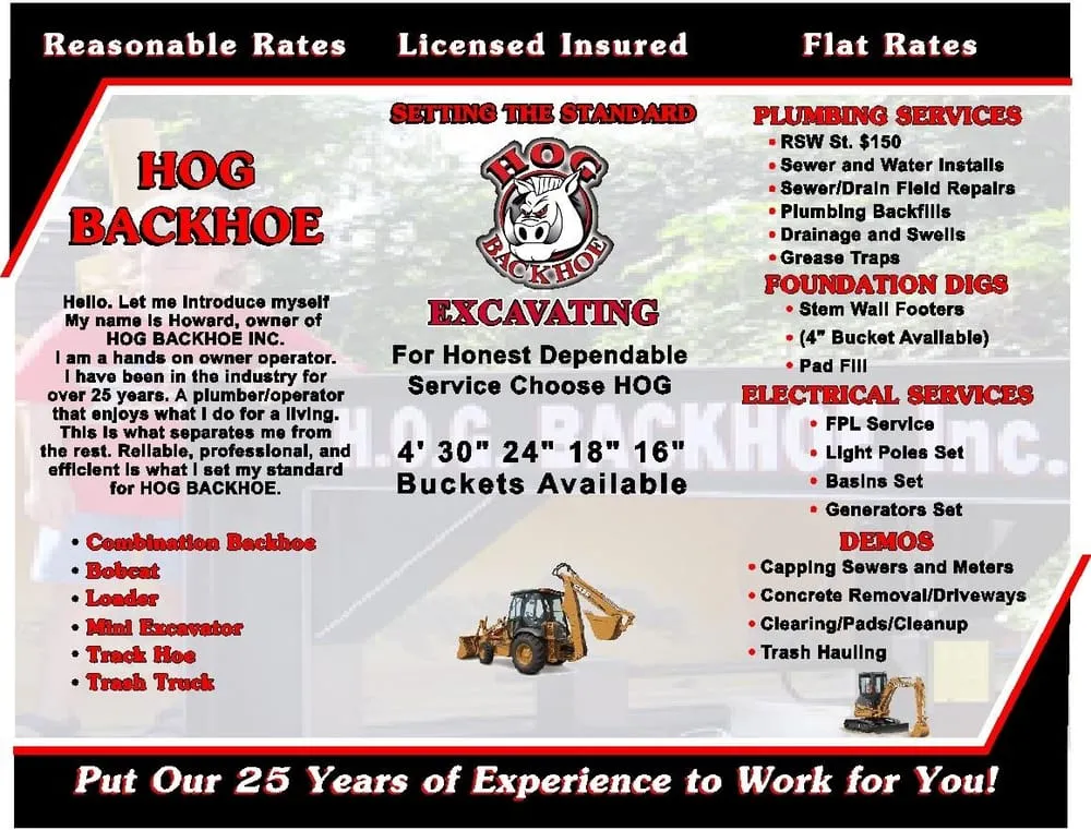 Slide of Hog Backhoe