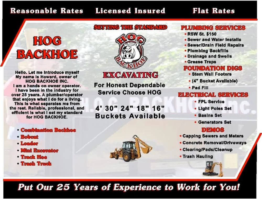 Slide of Hog Backhoe