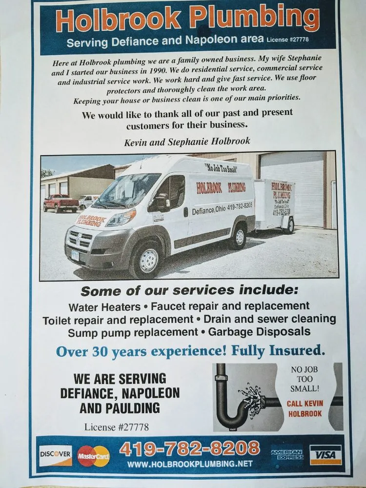 Slide of Holbrook Plumbing