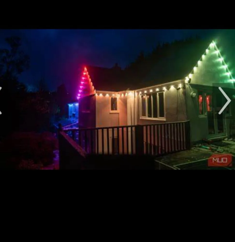 Slide of Holiday lights Express