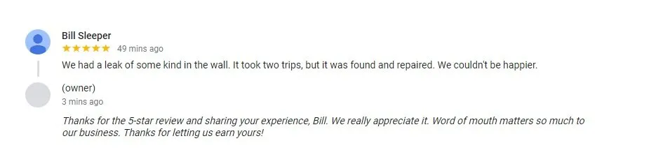 Slide of Holloway Plumbing