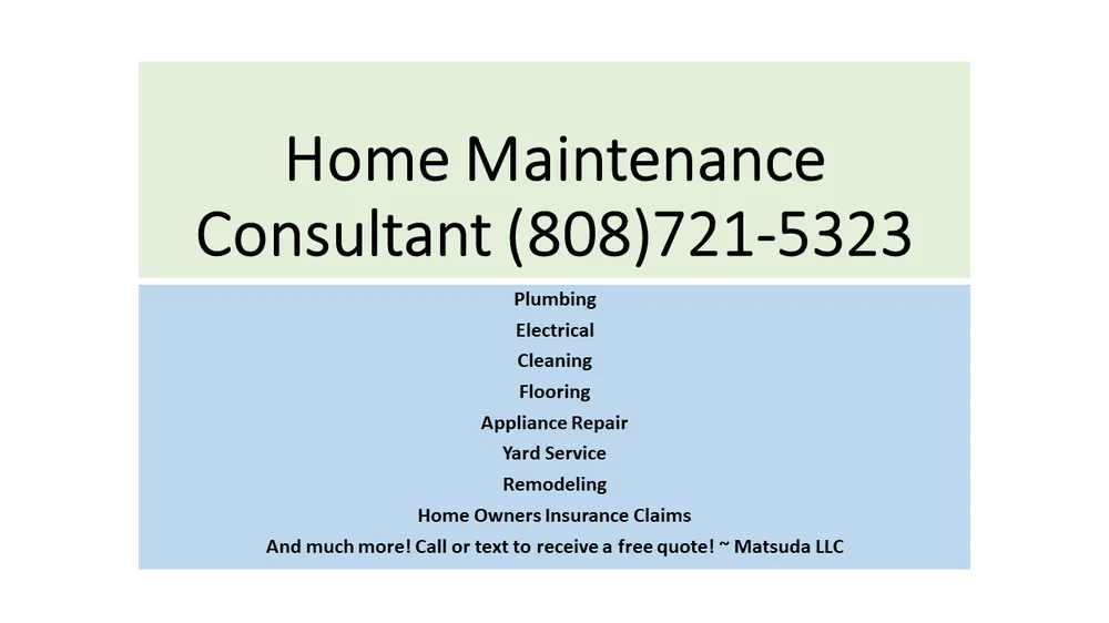 Slide of Home Maintenance Consultant