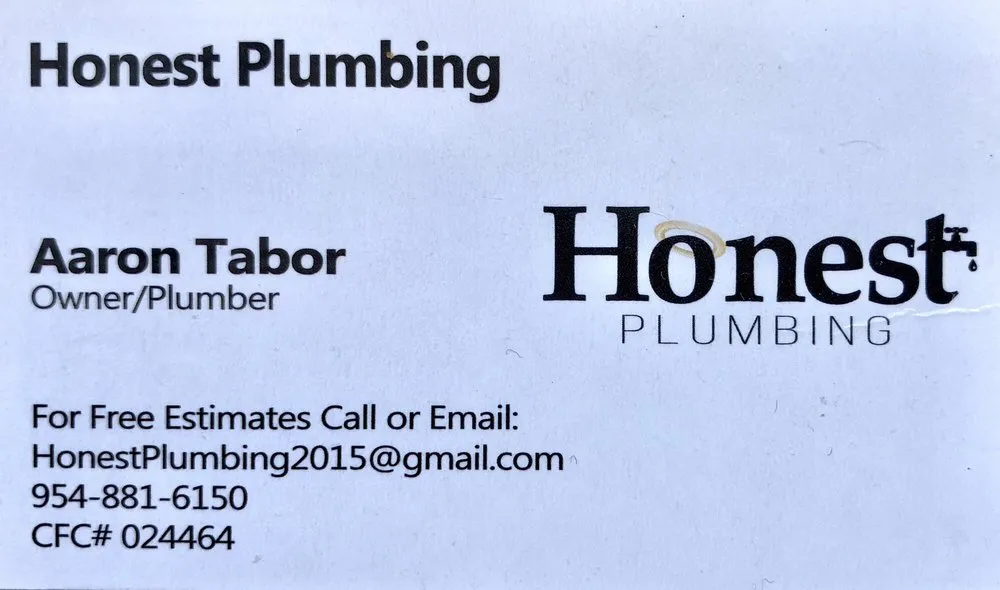 Slide of Honest Plumbing