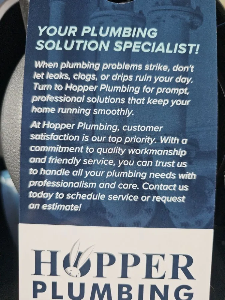 Slide of Hopper Plumbing