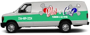 Hot 'N Cold Plumbing & Gas Piping Logo