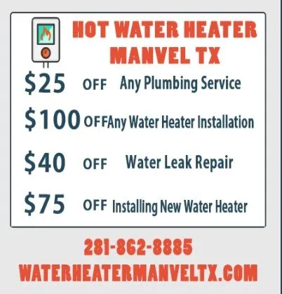 Slide of Hot Water Heater Manvel TX