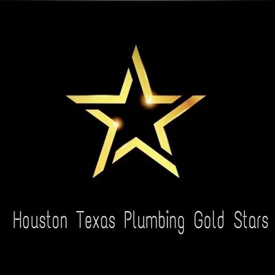 Houston Texas Plumbing Gold Stars Logo