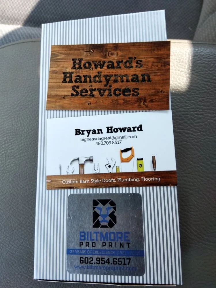 Slide of Howard's Handyman Services