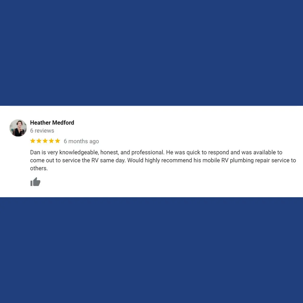 Slide of HTS Holding Tank Service RV Plumbing Repairs