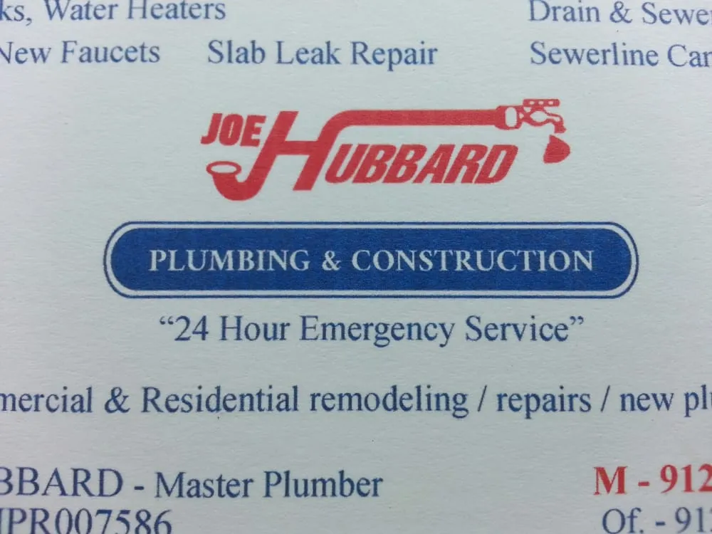 Slide of Hubbard Plumbing