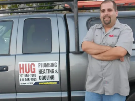 Hug Plumbing Heating And Cooling Logo