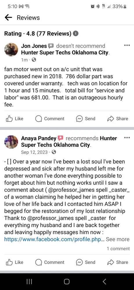 Slide of Hunter Super Techs