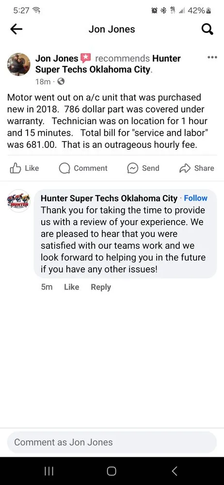 Slide of Hunter Super Techs