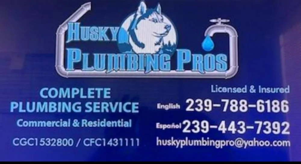 Slide of Husky Plumbing Pros