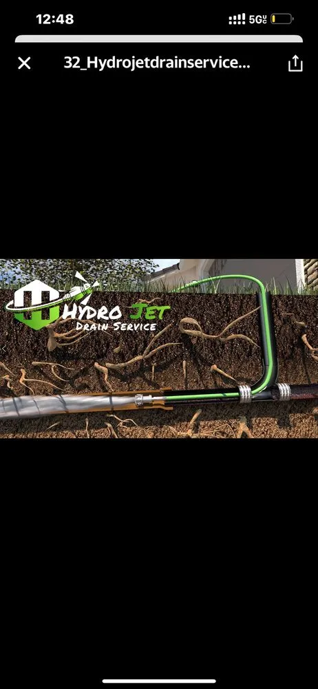 Slide of Hydro Jet Drain Service