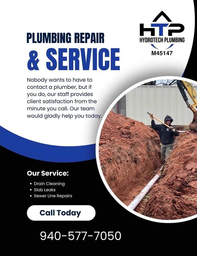 Quality water heater service in Paradise, TX by Hydrotech Plumbing