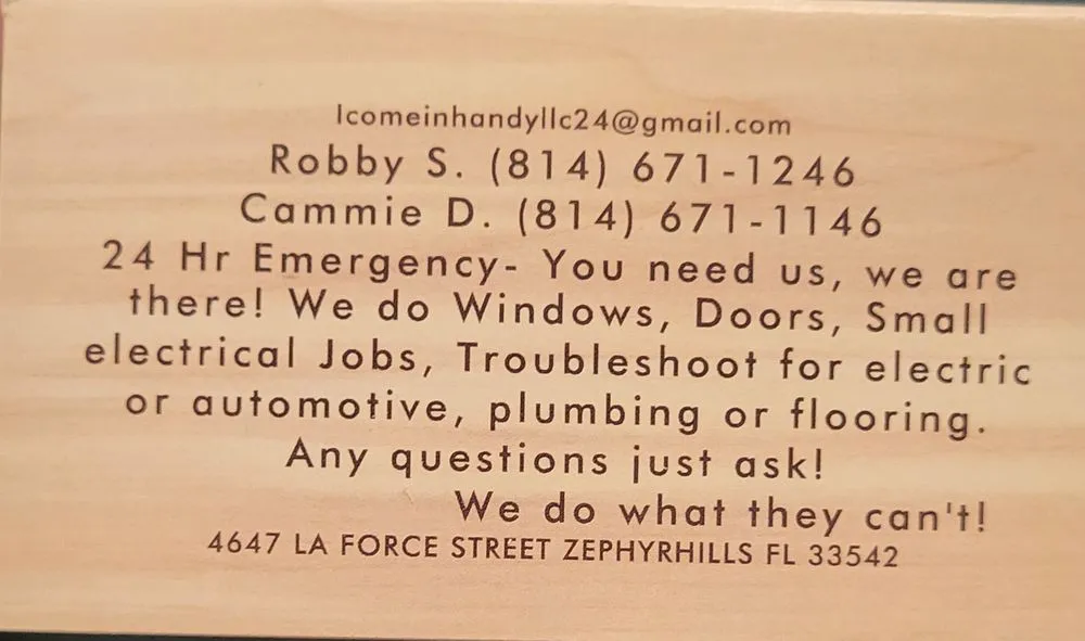 Slide of I Come in Handy