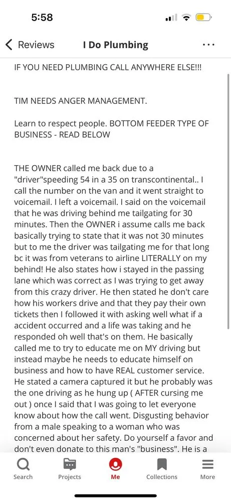 Slide of I Do Plumbing