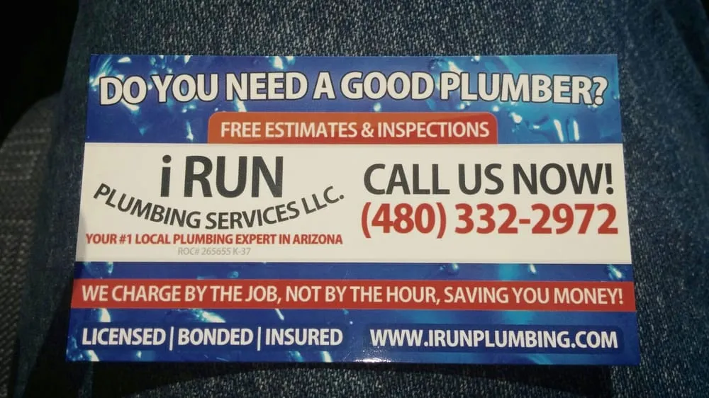 Slide of I Run Plumbing Services