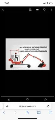 In & Out Plumbing Heating and Excavation Logo