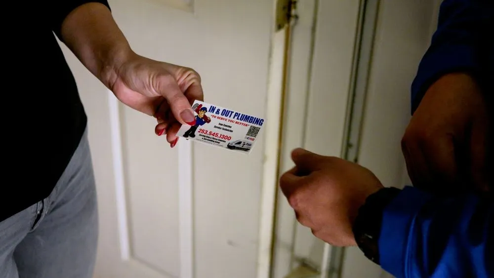 Slide of IN & OUT PLUMBING