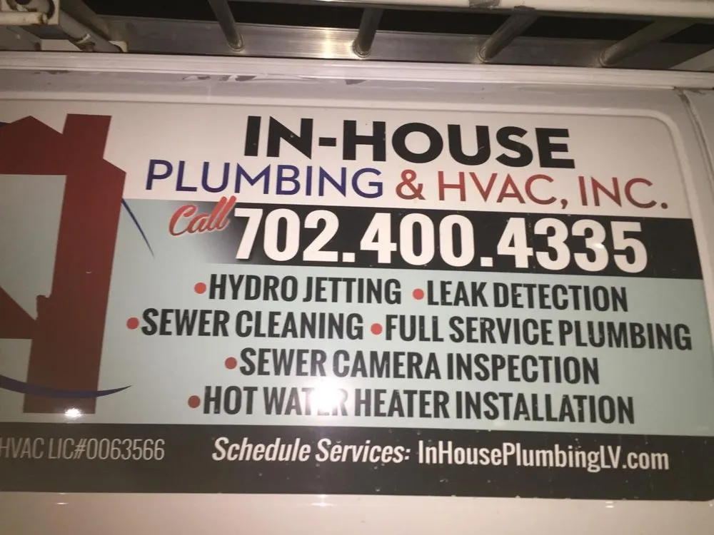 Slide of In House Plumbing & HVAC
