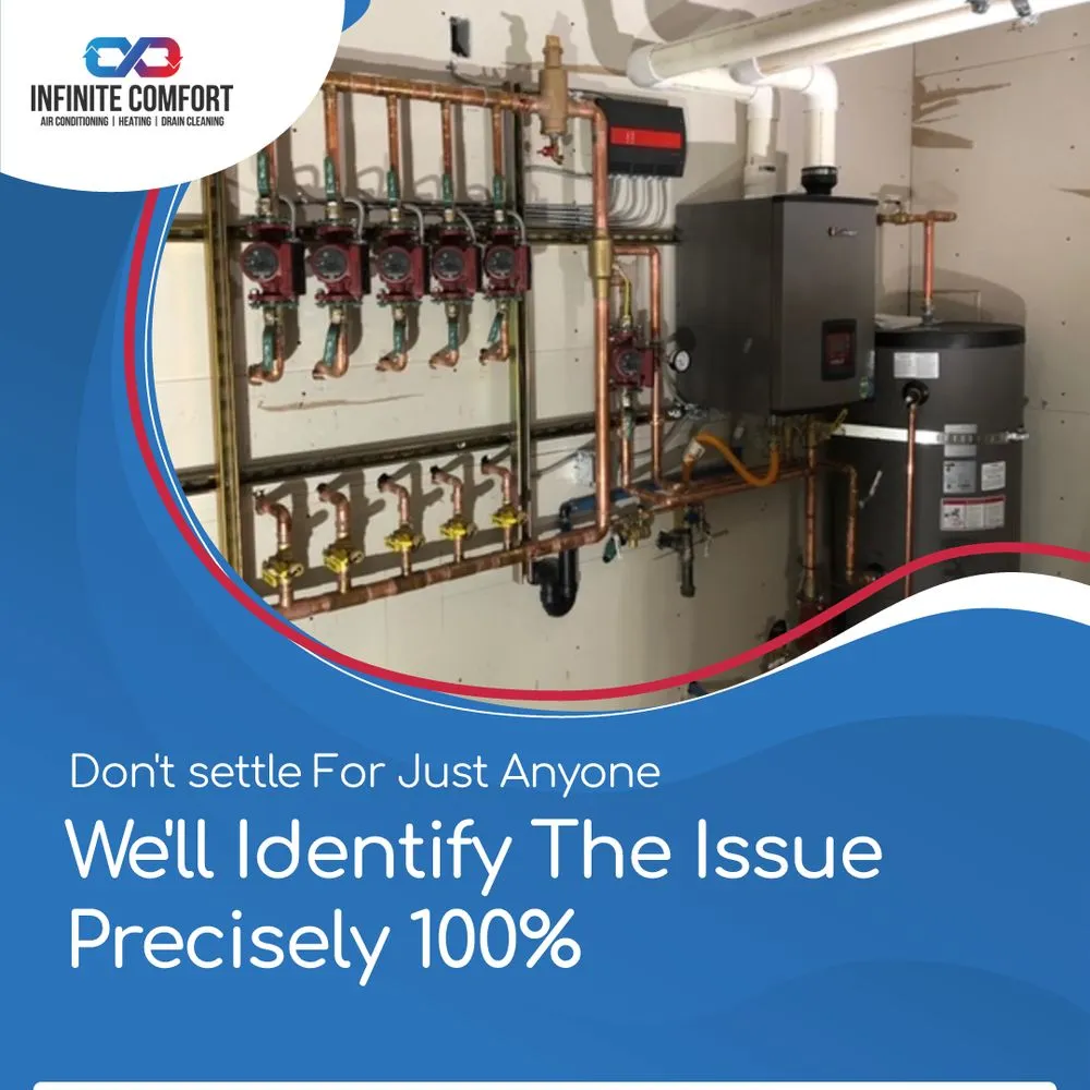 Slide of Infinite Comfort Heating, Cooling, & Drain Cleaning