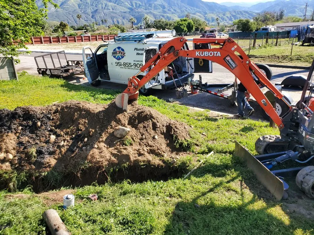 Emergency pipe repair for homes in Moreno Valley, CA by Inland Plumbing Heating and Air