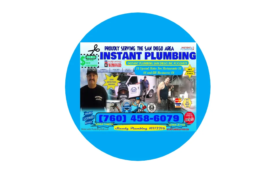 Slide of Instant Plumbing San Diego