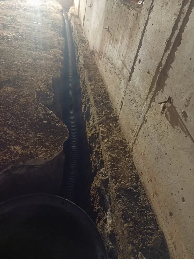 Slide of Interior Basement System