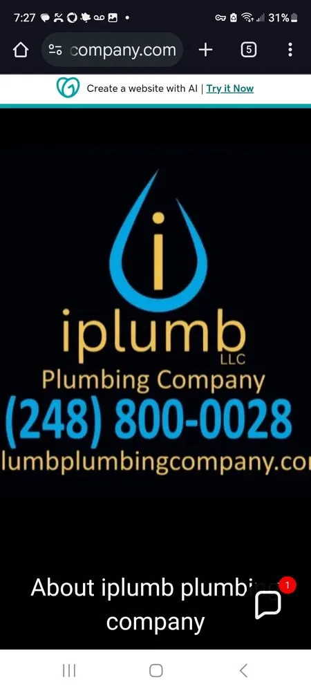 Slide of iplumb Plumbing
