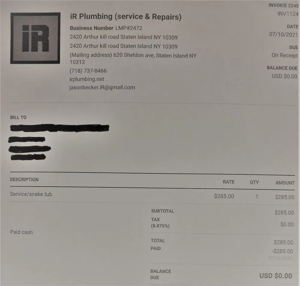 Affordable plumbing repair experts serving Staten Island, NY - IR Plumbing