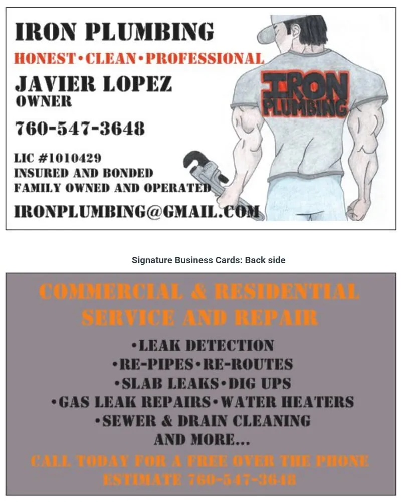 Slide of Iron Plumbing