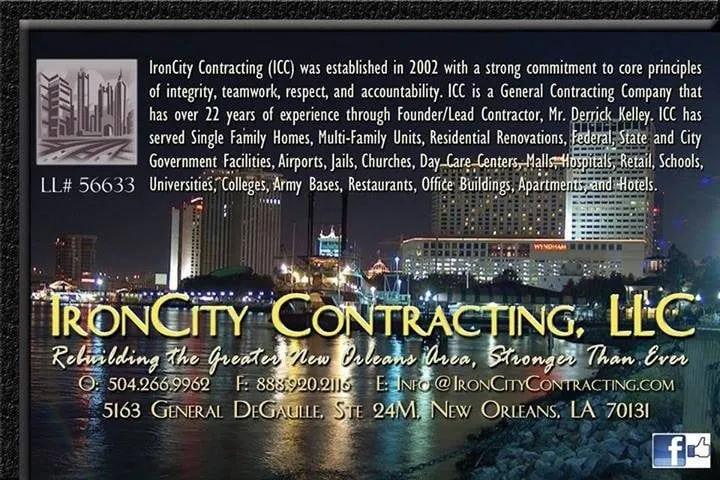Slide of IronCity Contracting