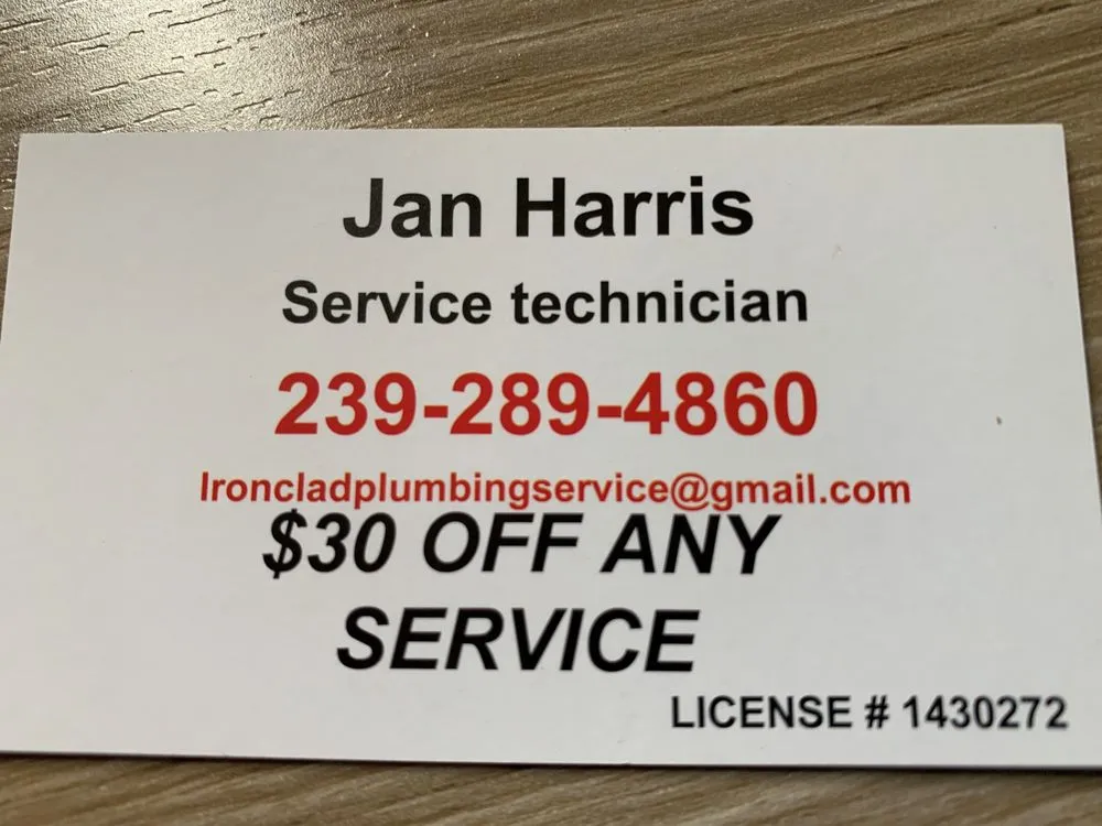 Slide of Ironclad Plumbing