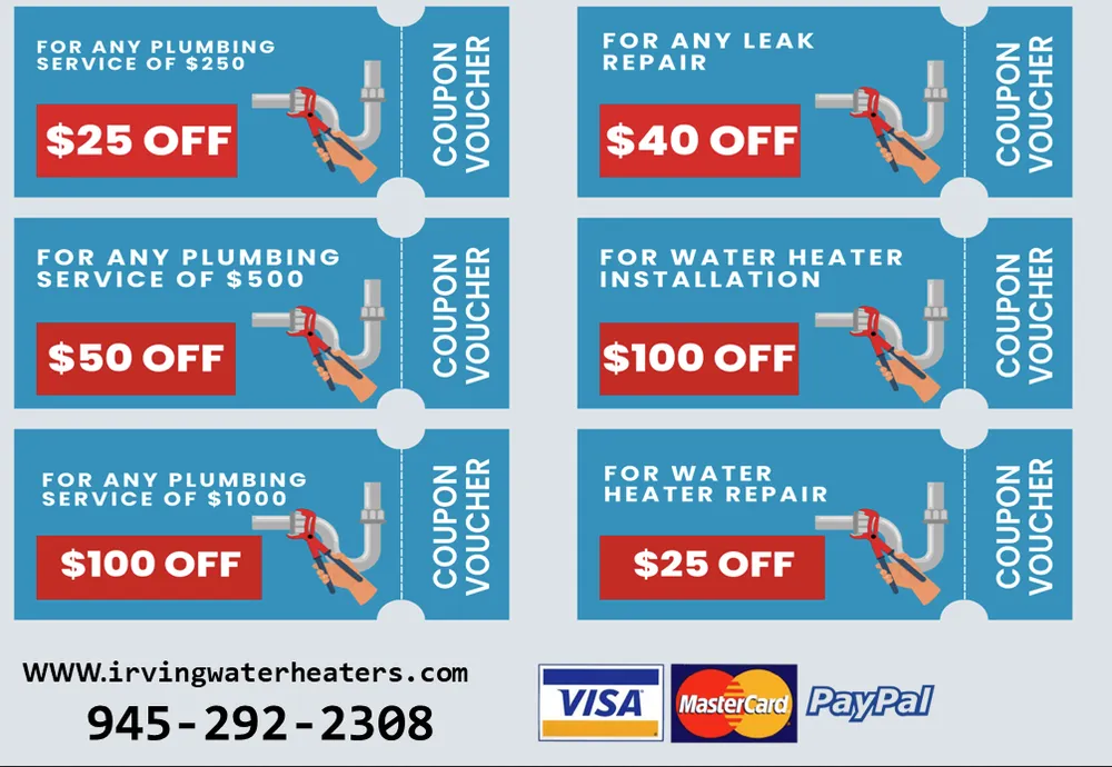 Slide of Irving Water Heaters