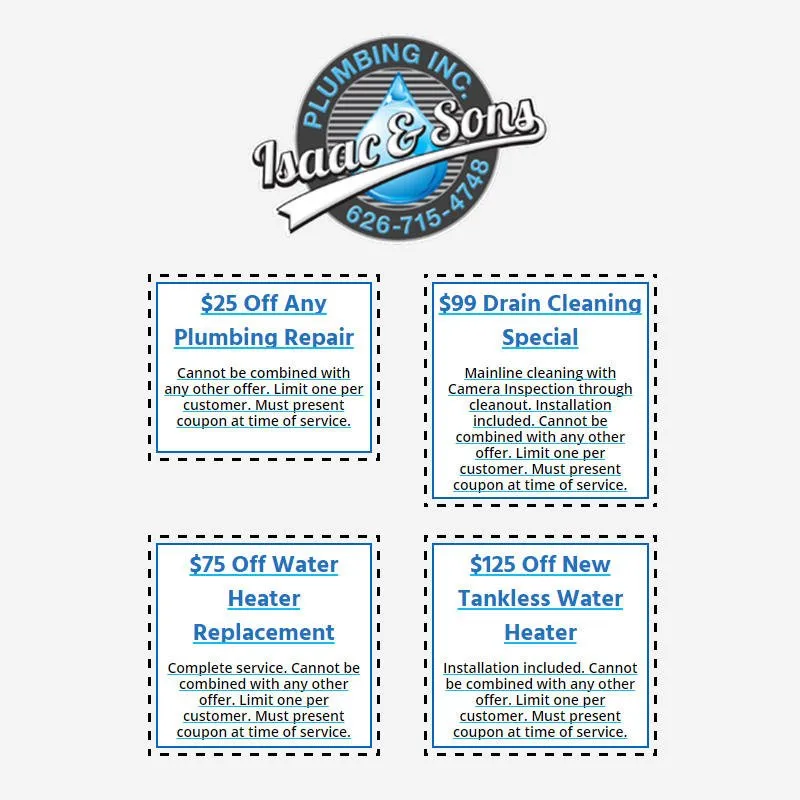 Slide of Isaac & Sons Plumbing Glendora