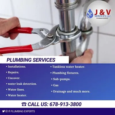 J & V Services - Plumbing Experts Logo