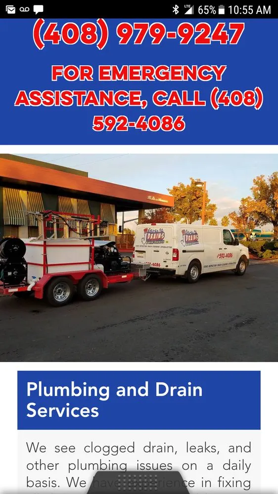 Slide of J Drains Rooter Service