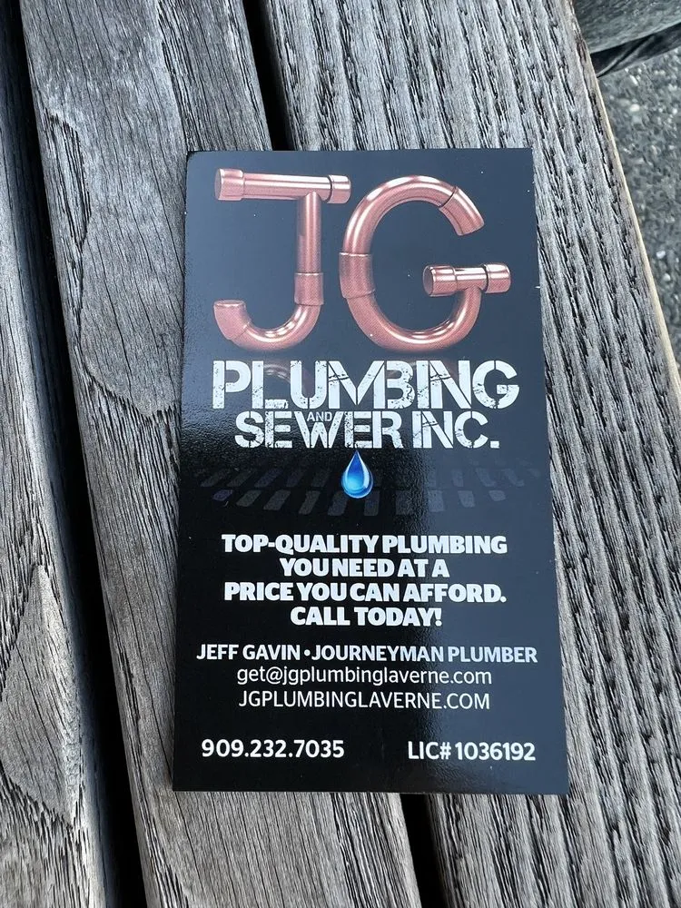 Slide of J G Plumbing and Sewer