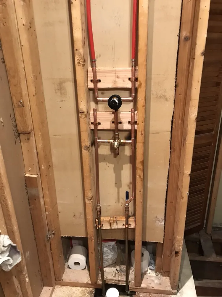 Slide of J P Tracy plumbing