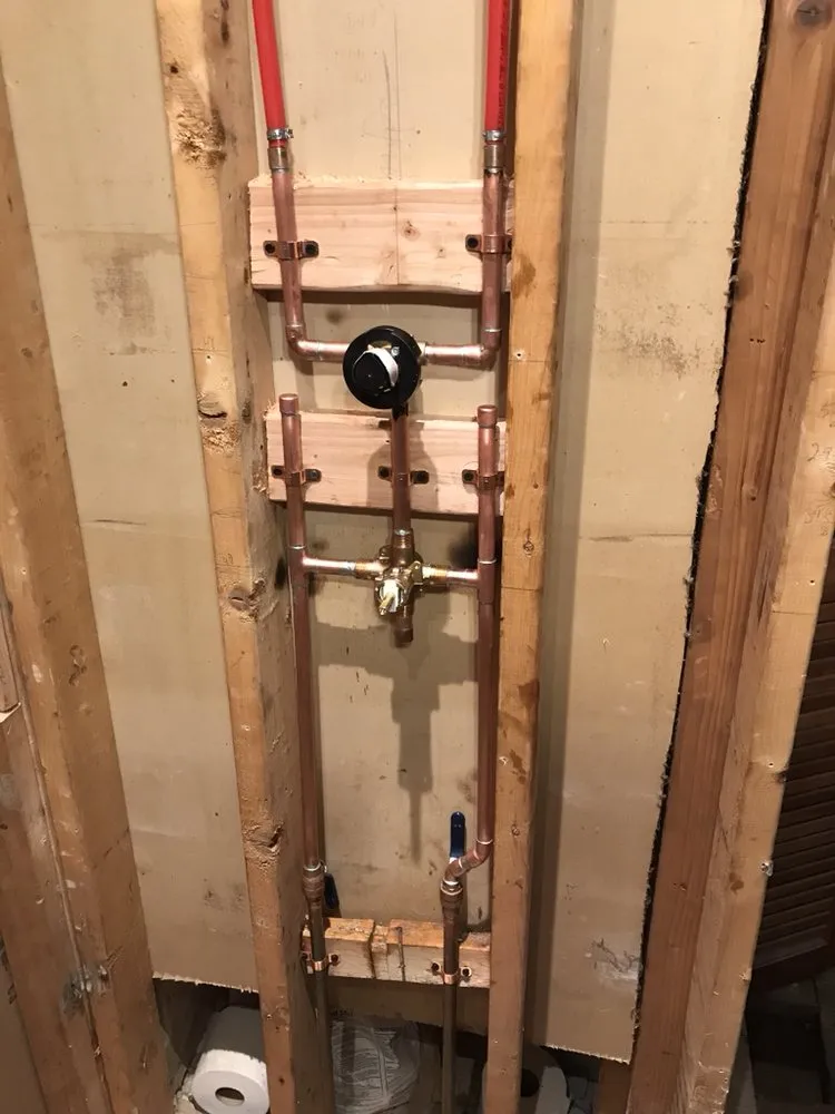 Slide of J P Tracy plumbing